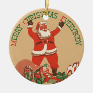 Merry Christmas Ceramic Ornament