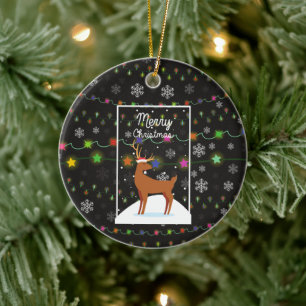Merry Christmas Ceramic Ornament