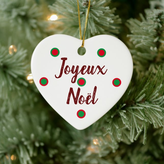 Merry Christmas Ceramic Ornament (Tree)