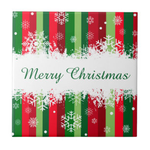 Merry Christmas Ceramic Tile