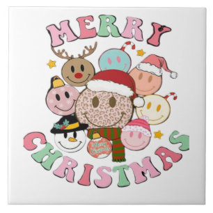 Merry Christmas Ceramic Tile