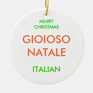 MERRY CHRISTMAS, CERAMIC TREE DECORATION