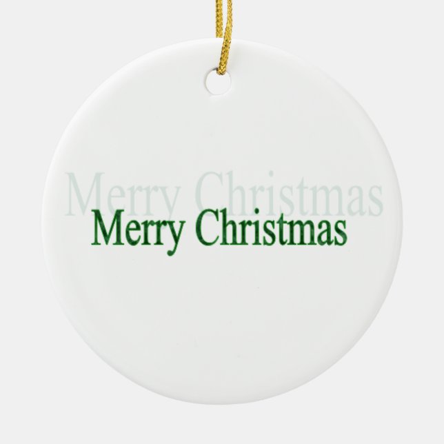 merry christmas ceramic tree decoration (Front)