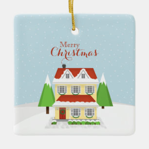 Merry Christmas Ceramic Tree Decoration