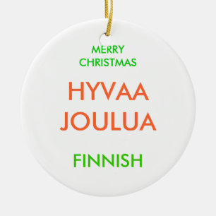 MERRY CHRISTMAS, CERAMIC TREE DECORATION