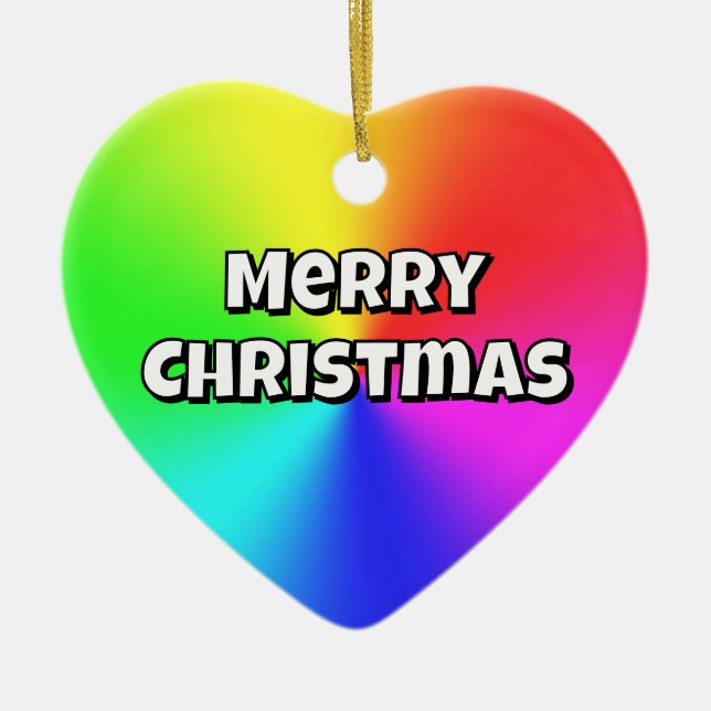 Merry Christmas (Change the Words) Ornament (Front)