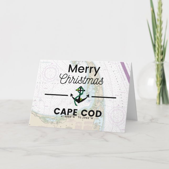 Merry Christmas Chart- Cape Cod Holiday Card (Front)