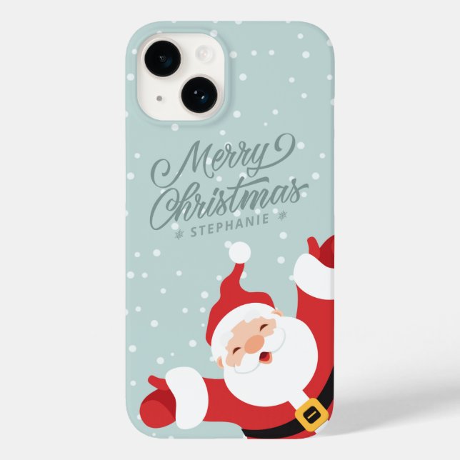 Merry Christmas Cheerful Santa | Phone Case (Back)