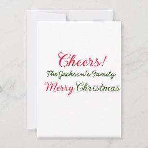 merry christmas cheers add family name text photo