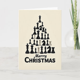 Merry Christmas Chess Tree Card