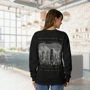 Merry Christmas Chicago Skyline Holiday Sweatshirt