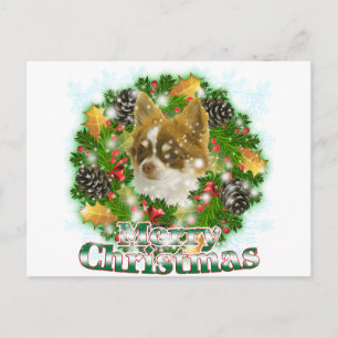 Merry Christmas Chihuahua Holiday Postcard
