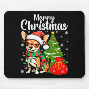 Merry Christmas Chihuahua  Mouse Pad