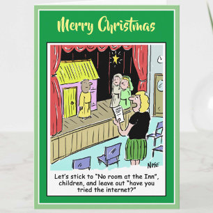 Merry Christmas Children and School Nativity Play. Holiday Card