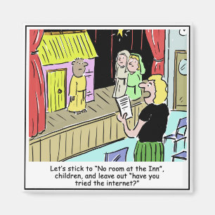 Merry Christmas Children and School Nativity Play Magnet