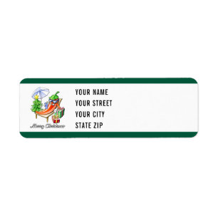 Merry Christmas Chilli Add Your Name Address Return Address Label