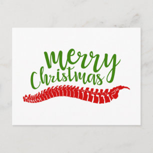 Merry Christmas   Chiropractic Christmas Postcard