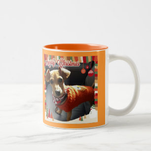 Merry Christmas Chiweenie Mug