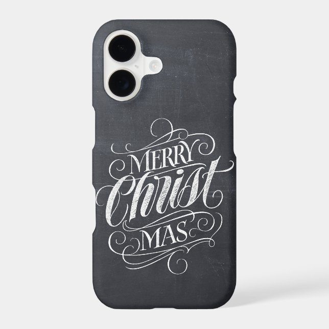 Merry CHRISTmas Christian Chalkboard Calligraphy (Back)