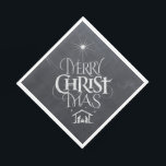 Merry CHRISTmas Christian Chalkboard Calligraphy Napkin<br><div class="desc">Merry CHRISTmas Religious Chalkboard Calligraphy We say 'Merry Christmas' all the time, but often forget the origin of the words. This art features original hand lettering that in its unique design tells the story of Christmas, simply and elegantly in the fashionable chalkboard look. Show your CHRISTmas spirit to family and...</div>