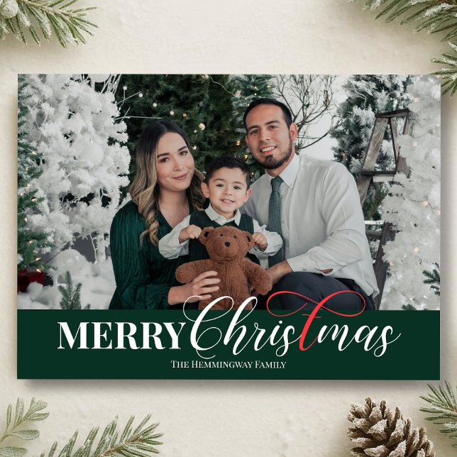 Merry Christmas Christian Holiday Photo Card (Creator Uploaded)