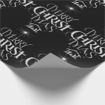 Merry Christmas Christian Religious Chalkboard Wrapping Paper<br><div class="desc">We say 'Merry Christmas' but often we forget the origin of the words. This original hand lettering uses its unique design to tell the story simply and elegantly in the fashionable and fun chalkboard look. Show your CHRISTmas spirit. Find this piece of designed lettering on other products - just check...</div>