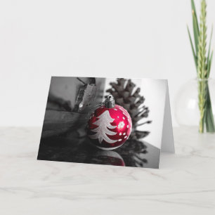 Merry christmas,Christmas balls Holiday Card
