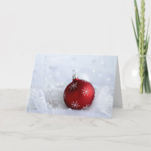 Merry christmas,Christmas balls Holiday Card