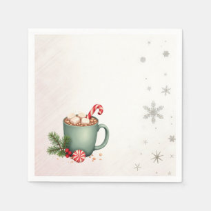 Merry Christmas! Christmas card. Christmas candy Napkin