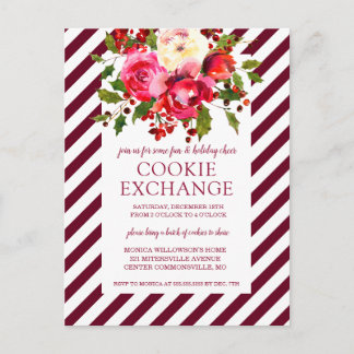 Merry Christmas | Christmas Cookie Exchange Holiday Postcard