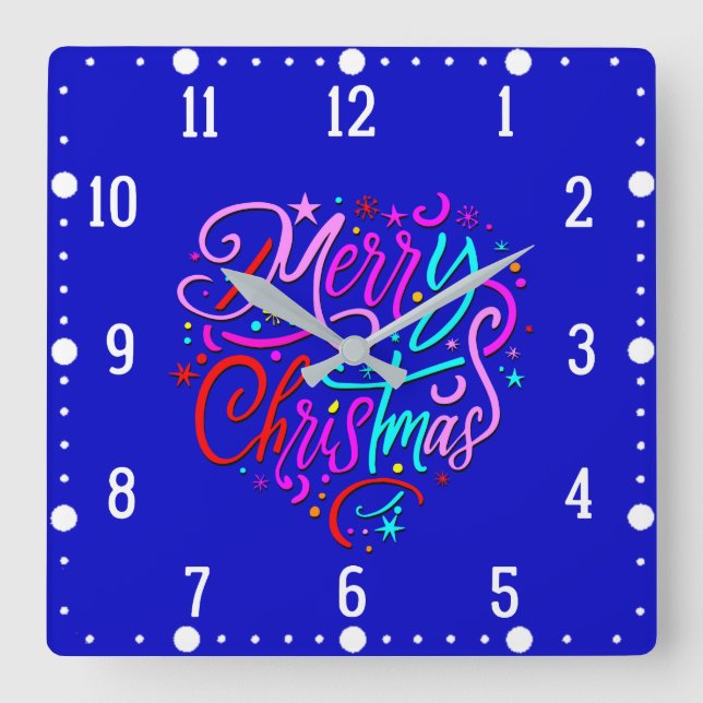 Merry Christmas - Christmas Designs  Clock (Front)