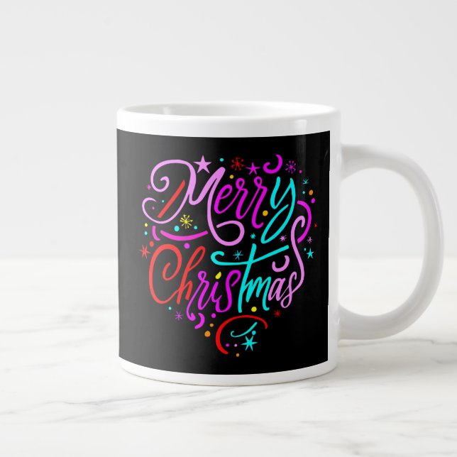 Merry Christmas - Christmas Designs  Large Coffee Mug (Right)