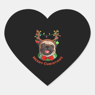 Merry Christmas. Christmas lights. Classic T-Shirt Heart Sticker