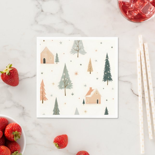 Merry Christmas!  Christmas napkins. Napkin (Insitu)