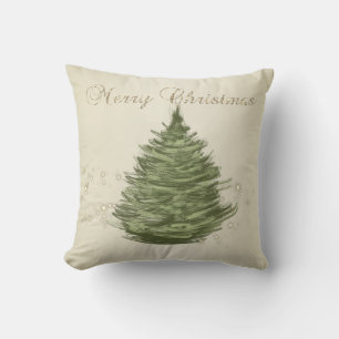 Merry Christmas,Christmas Pine Tree,Sparkles Cushion