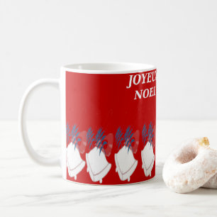 Merry Christmas Christmas Red Gift Box and Blan Coffee Mug