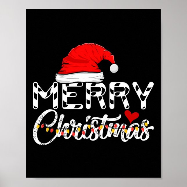 Merry Christmas Christmas Santa Claus Funny Family Poster (Front)