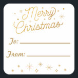 MERRY CHRISTMAS / Christmas Sticker Tags<br><div class="desc">A Custom-designed Christmas Sticker Gift Tag that you can customised made just in time for the Holiday Season! Inspired by the Christmas songs of Christmas past, the lyrics "We Wish You a Merry Christmas" is a great way of expressing Holiday Cheer to a special loved one or friend. You can...</div>