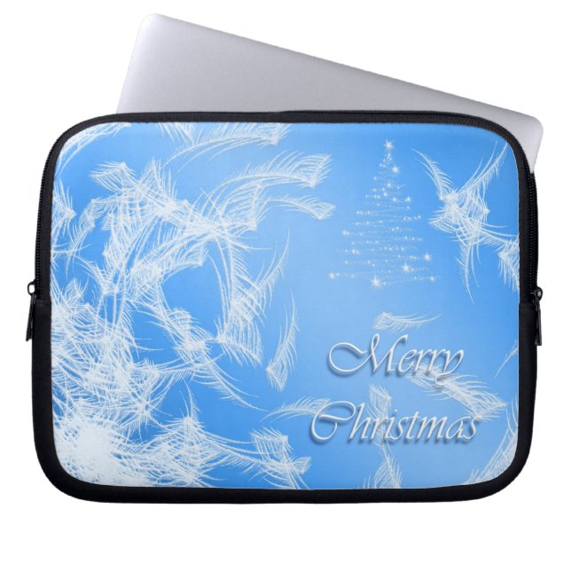 Merry Christmas. Christmas texture. Laptop Sleeve (Front)