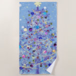 Merry Christmas - Christmas Tree Beach Towel<br><div class="desc">Merry Christmas - Christmas Tree</div>