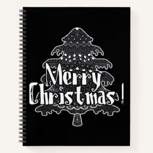 Merry Christmas, Christmas tree Classic Notebook