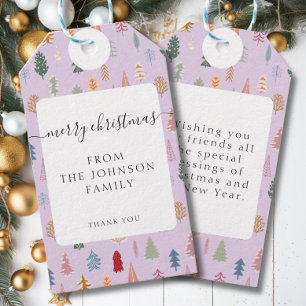 Merry Christmas! Christmas Tree Gift Tags