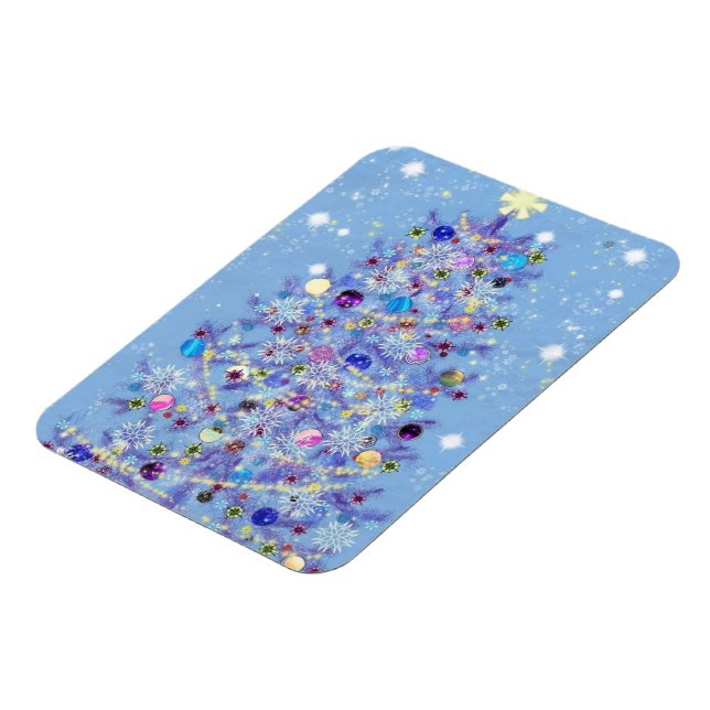 Merry Christmas - Christmas Tree Magnet (Left Side)