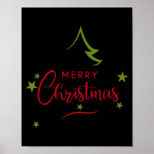 Merry Christmas - Christmas Tree - Merry Christmas Poster