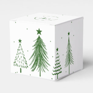 Merry Christmas   Christmas Tree Pattern  Favour Box