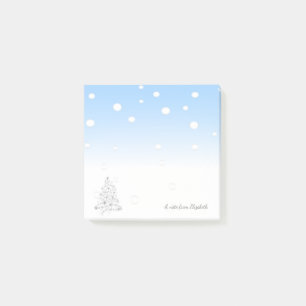 Merry Christmas,Christmas Tree -Personalised Post-it Notes