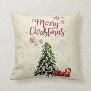 Merry Christmas,Christmas Trees ,Presents Cushion