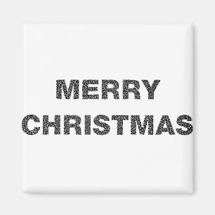 Merry Christmas Circles 4 Magnet