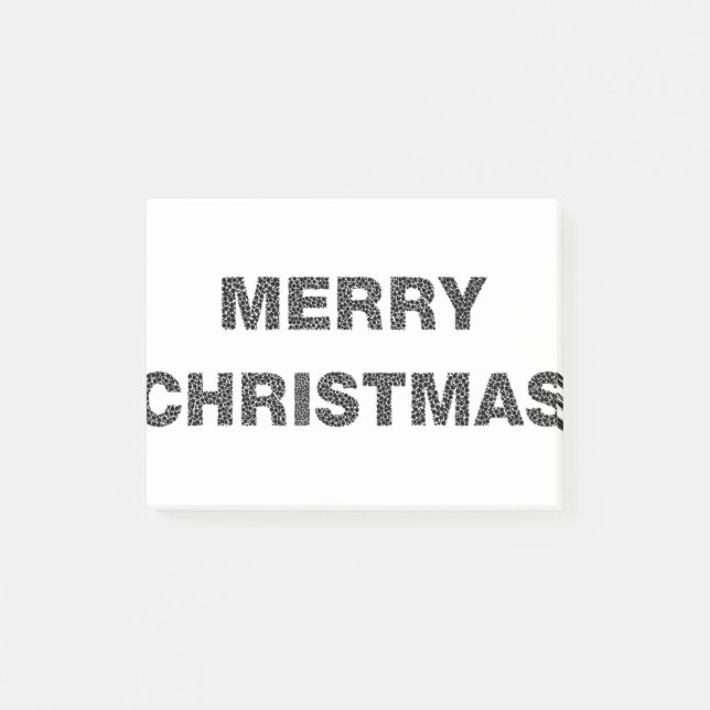 Merry Christmas Circles 4 Post-it Notes (Front)