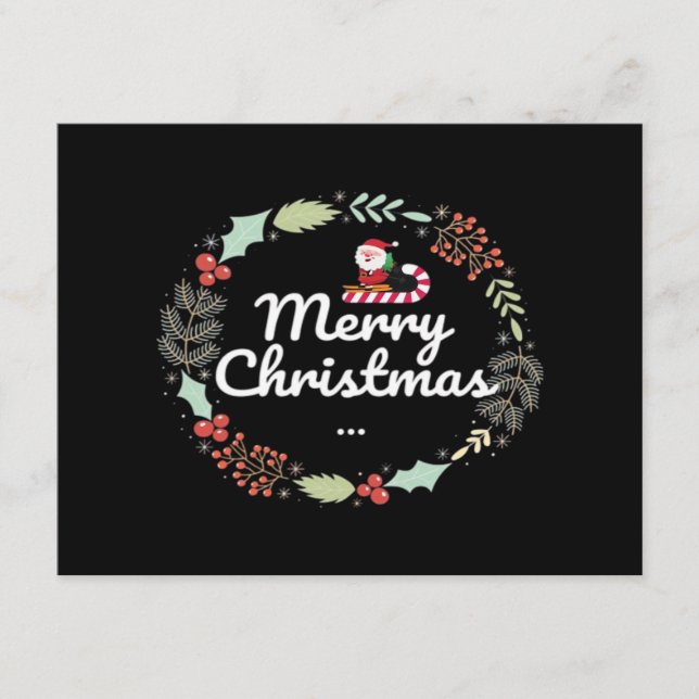 Merry christmas Classic Enclosure Card (Front)